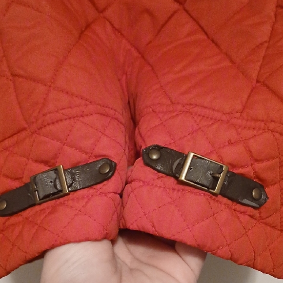 Women's Tommy Hilfiger Quilted Jacket - Red - Picture 8 of 9